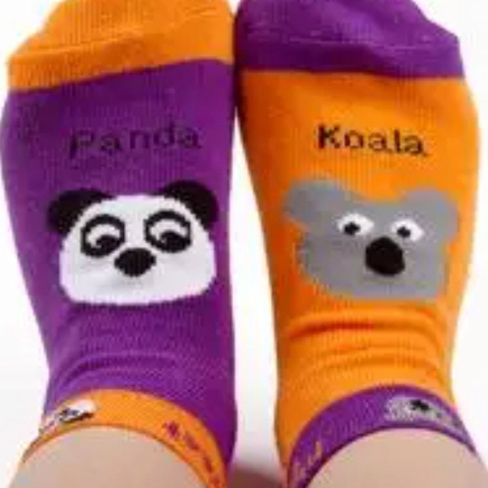 Koala and Panda Mismatched Socks